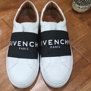 Givenchy White Sneakers with Black Strap